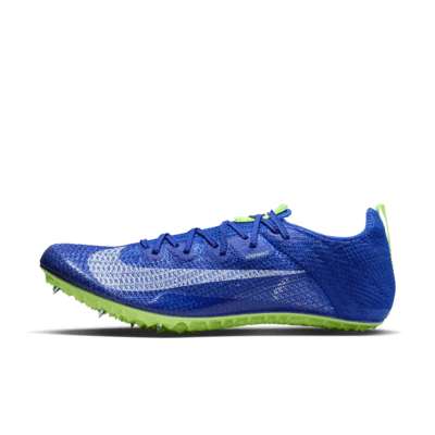a pair of blue shoes